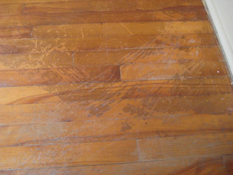 Dark Dull Patchy Stuff On Top Of Shellac Floor Hardwood Floor